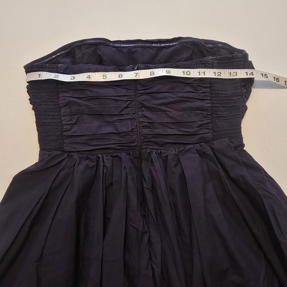 A.L.C. Tate Dress In Blue Cotton Cocktail Dress Strapless Size 4 - Picture 13 of 15